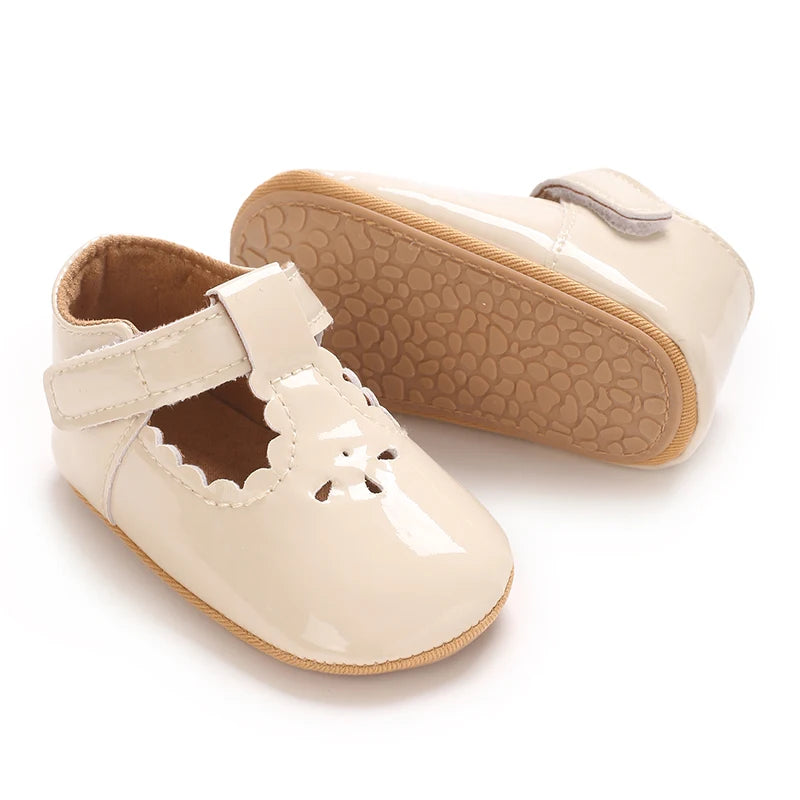 Baby Little Leather Shoes Spring And Autumn New Style Western Soft Soled Sneakers Female Baby Princess Shoes