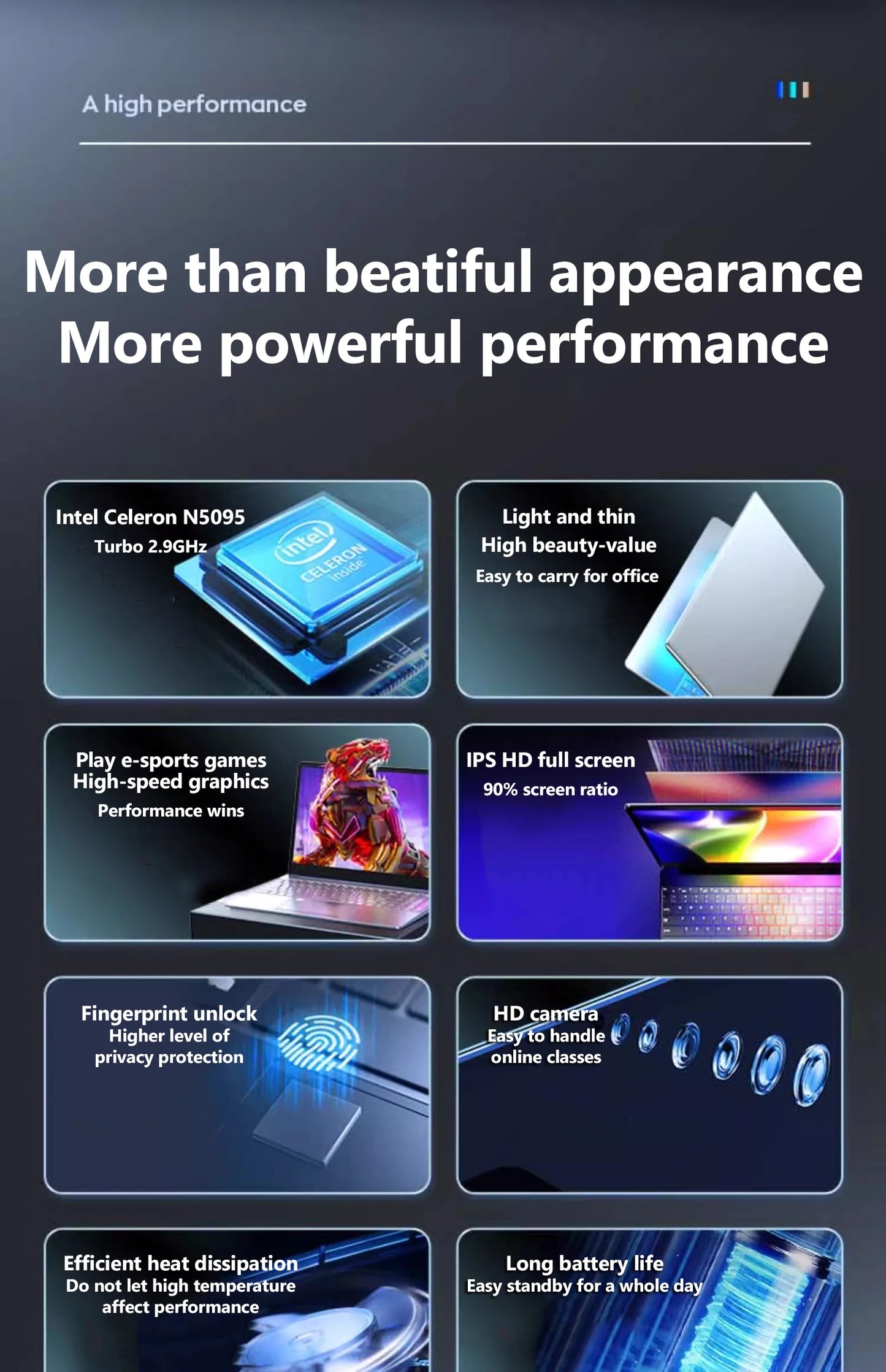 11th Gen Celeron N5095 Laptop - Win 10/11, 16GB 32GB RAM, 128GB - 2TB SSD. 2.4G/5.0G WiFi & Bluetooth, stylish pink keyboard.