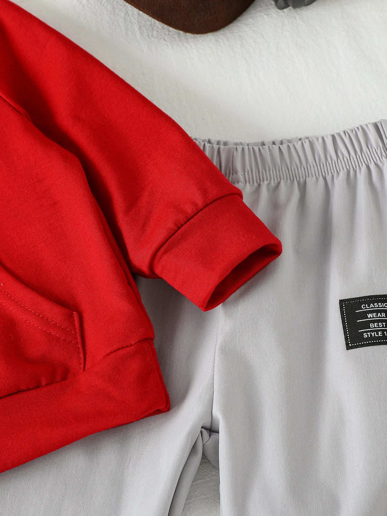 2Pcs Baby Boys Long Sleeve Hooded Pullover Sweatshirt Sweatpants Suit Autumn Clothes Sets For 1-3Y Casual Daily