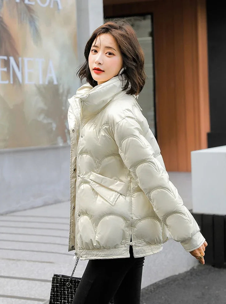 Warm Winter on Sale Down Coats for Women Short Luxury Outdoor Parkas Woman Clothes Youthful Offers Thick Lined 2025 Hot Jackets