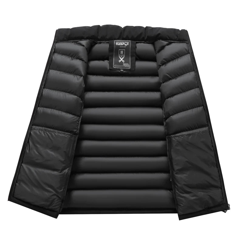 Winter Men's Warm Down Parkas Fashion Men Cotton Thermal Padded Coats Classic Men Stand Collar Windbreaker Warm Jackets Clothing