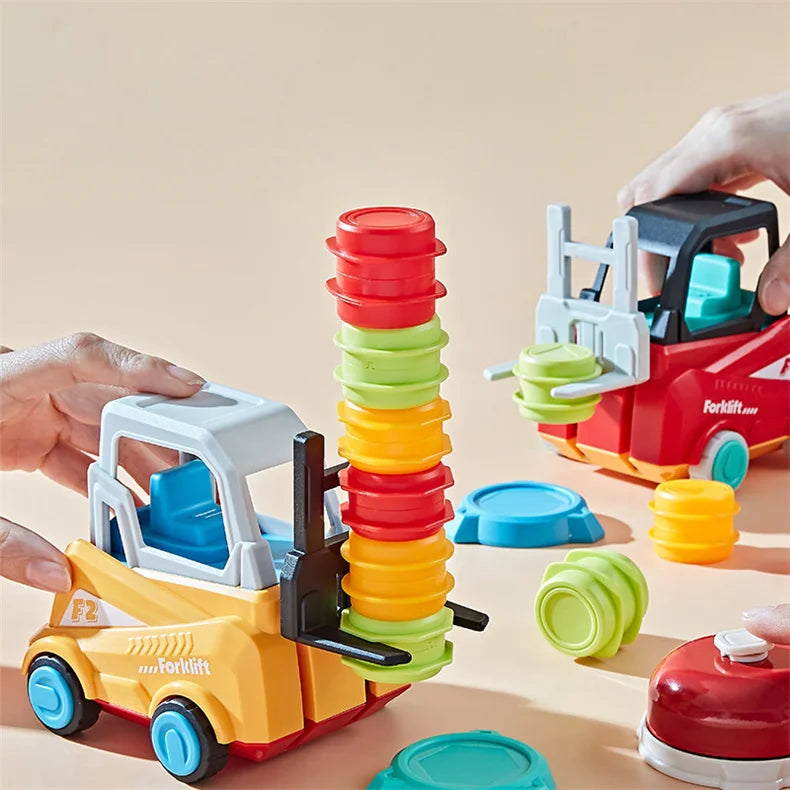 Crazy Forklift Training Ability To Respond Color Stacking Toy Interactive Board Game Early Educational Parent-child Matching Kid