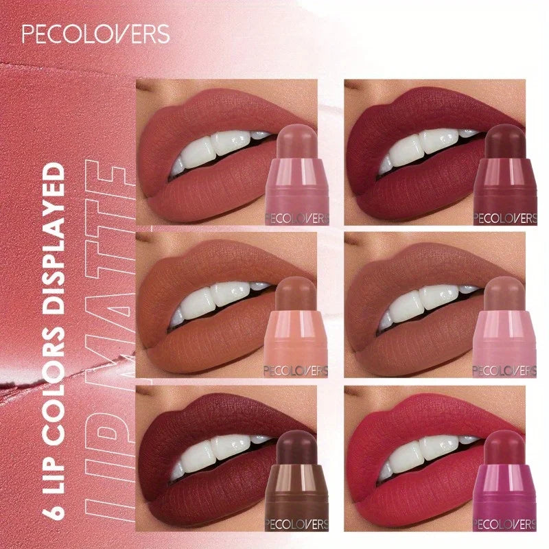 Lipstick Waterproof Lasting Lips Pencil Nude Velvet Matte Lipstick Non-stick Sexy Lip Balm Lip Pencil Women Cosmetics Makeup