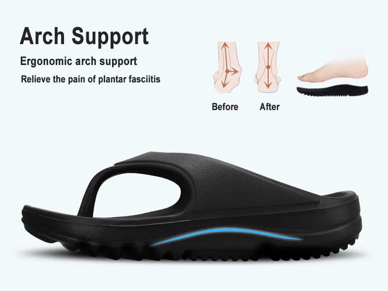 Smile Pop Orthopedic Women's Flip-flops Summer Sandals for Women Soft Summer Beach Shoes New Arch Support Recovery Flip Flops
