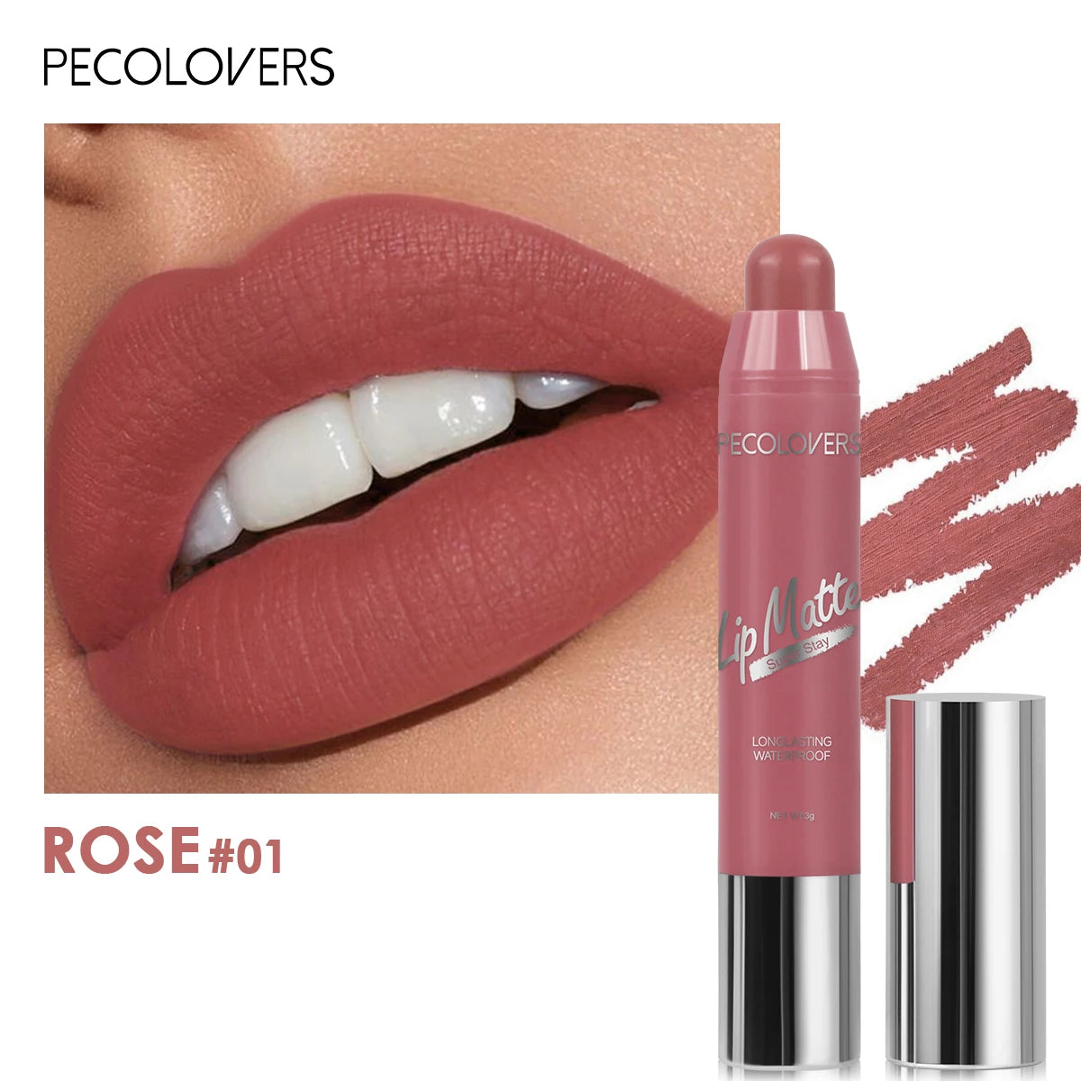 Lipstick Waterproof Lasting Lips Pencil Nude Velvet Matte Lipstick Non-stick Sexy Lip Balm Lip Pencil Women Cosmetics Makeup