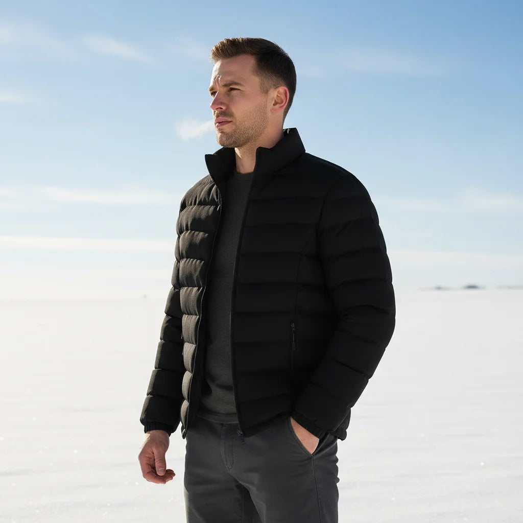 Winter Men's Warm Down Parkas Fashion Men Cotton Thermal Padded Coats Classic Men Stand Collar Windbreaker Warm Jackets Clothing