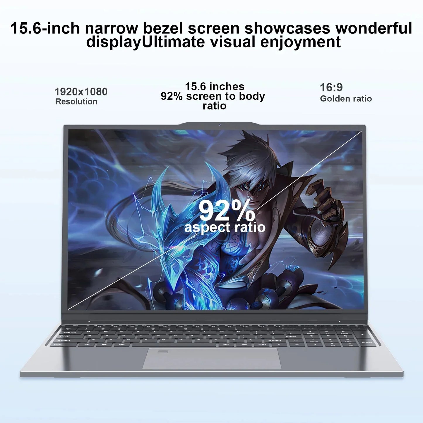 Xiaman 15.6" Potrable Laptop Computer Intel Core i7 6500U Windows 11 Pro Gaming Laptop 16GB DDR4 512GB 1TB SSD Notebook PC Gamer