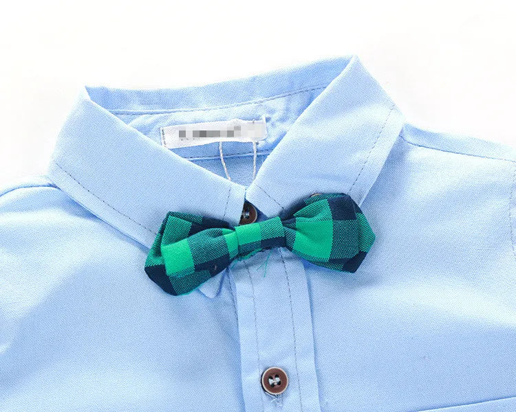 2-7Years Kids Boy Clothes Gentleman Vest Shirt Pant 3Pcs Set Children Baby Outfits Children Boys Wedding Party Costume A087