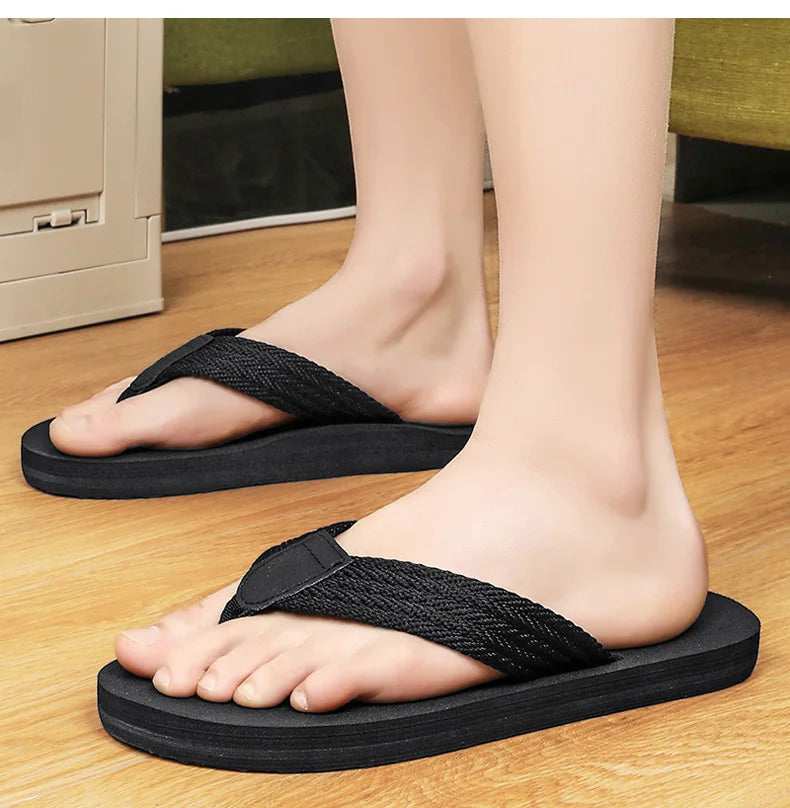 Mens Beach Flip Flops Flat Tong Slippers Men Summer Casual Shoes Breathable Lightweight Plus Big Size 49 50 51 52 Chanclas Playa