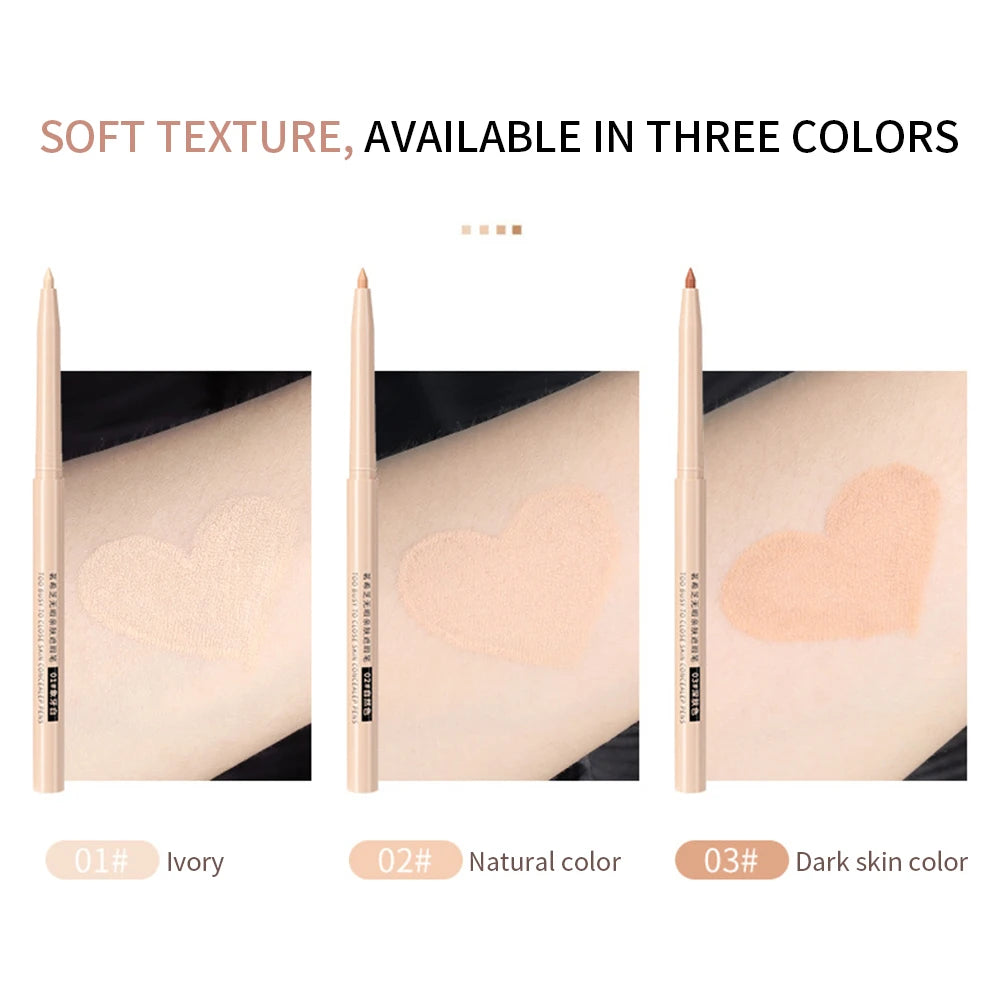 Matte Concealer Pen Full Coverage Face Acne Marks Foundation Cream Lasting Waterproof Moisturizing Eyebrow Lip Contouring Makeup