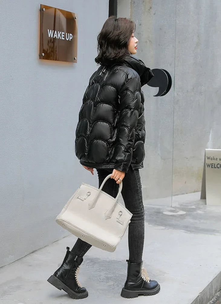 Warm Winter on Sale Down Coats for Women Short Luxury Outdoor Parkas Woman Clothes Youthful Offers Thick Lined 2025 Hot Jackets