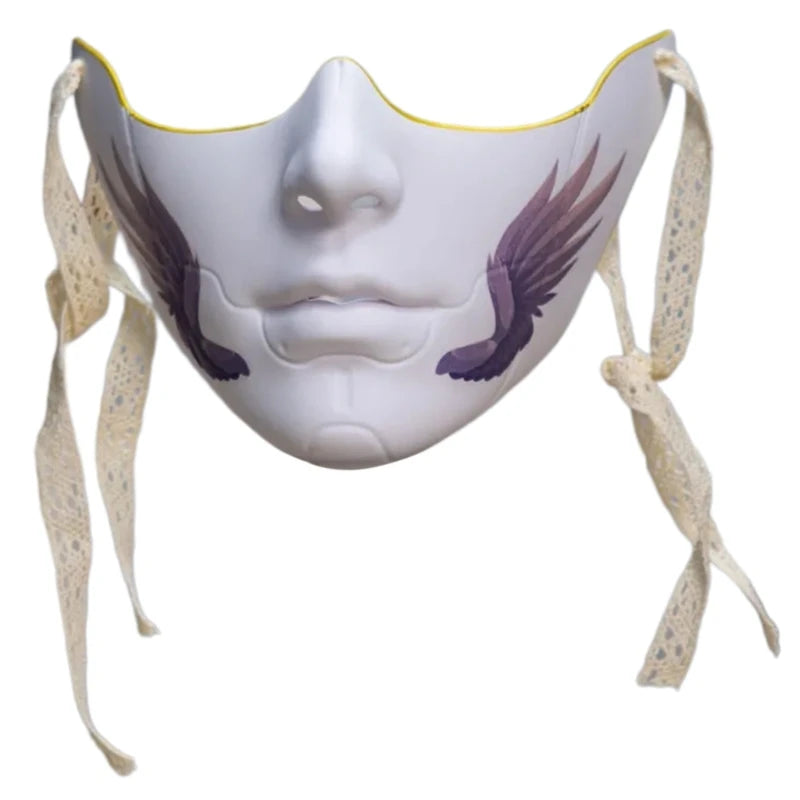 8 Styles Masquerade Beauty Mask Halloween Costume Accessories Women Aesthetics Mask Party Cosplay Prop Half Face Cover for Adult
