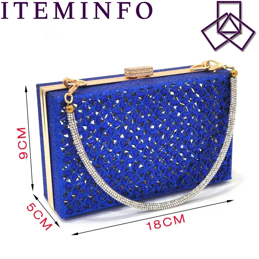 Ladies Italian High Heel and Bag Set Golden Color Italian Shoe with Matching Bag Set 2024 Nigerian Shoes and Bag Set for Party