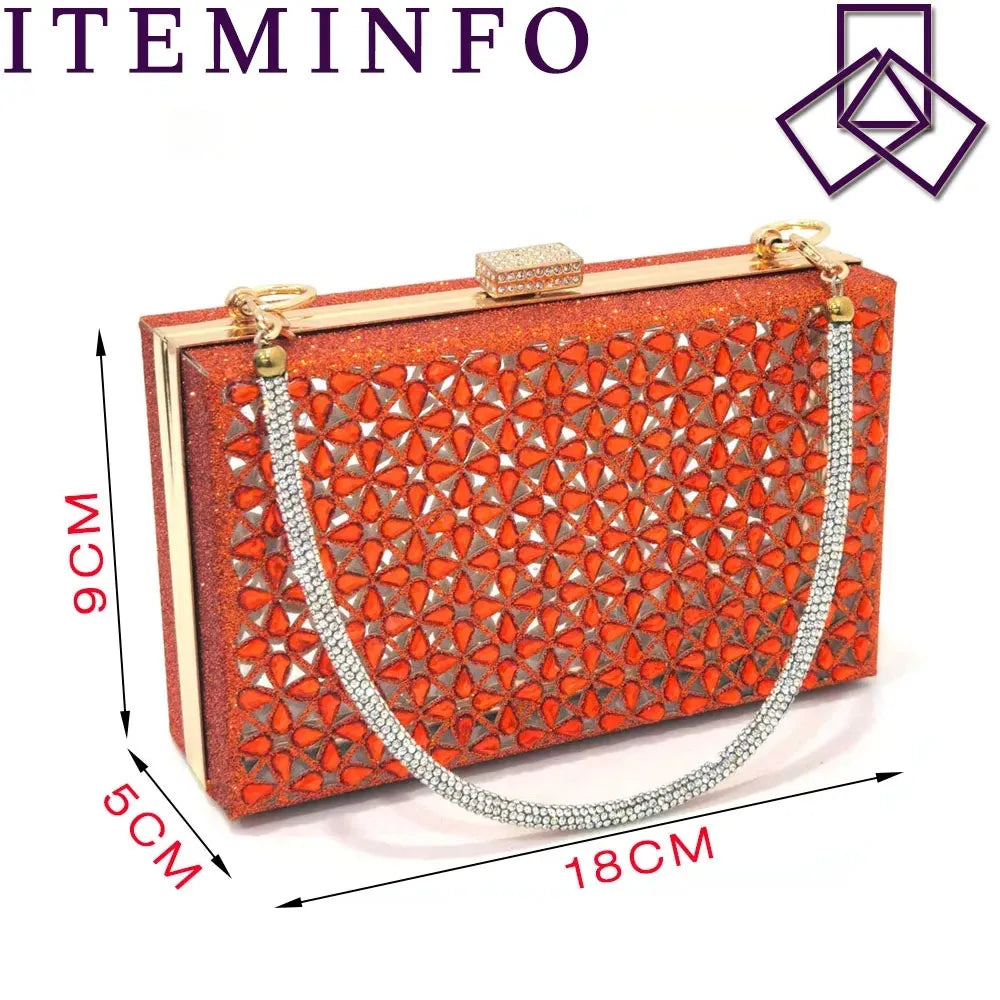 Ladies Italian High Heel and Bag Set Golden Color Italian Shoe with Matching Bag Set 2024 Nigerian Shoes and Bag Set for Party