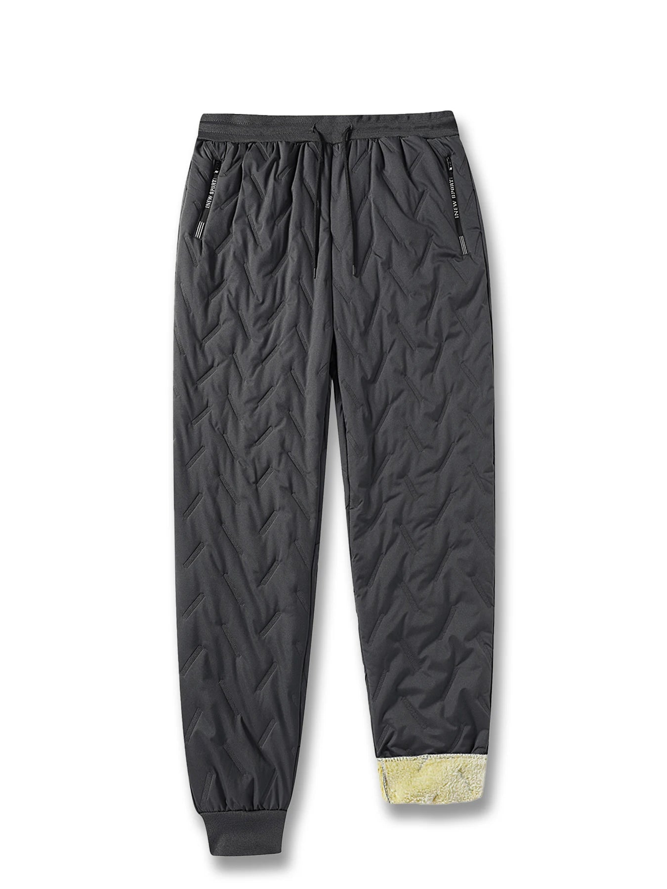 New Thickened Winter Pants Men Windproof Warm-Keeping Sweatpants Lambswool Casual Down Cotton Male Trousers Joggers Sportwear