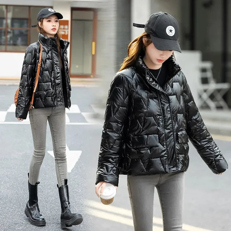 Winter Clothes Women Parkas Jacket 2023 New Women Fashion Solid Thick Short Coats Coats for Women Winter Coat Women