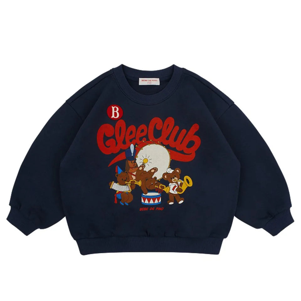 Autumn Kids Clothes Baby Girls hooded Jackets Cotton Sweatshirts Pants Sets Baby Boys Cartoon Coats Pullover Top Trousers Suits