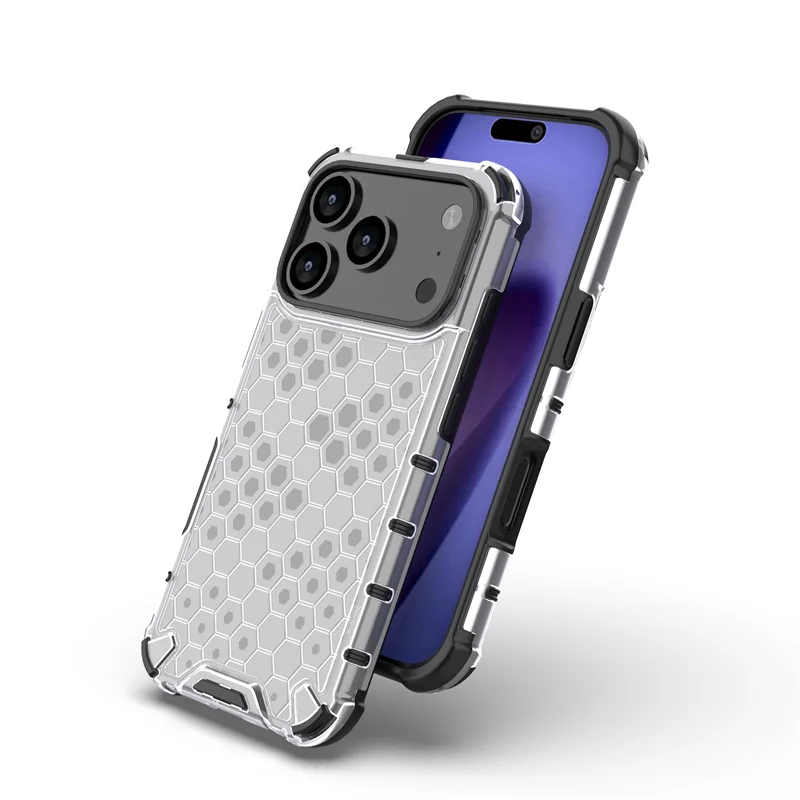 For iPhone 17 Pro Case iPhone 17 Pro Cover Honeycomb Style Bumper Shield Protective Phone Cases For iPhone 17 Pro Max Air Funda