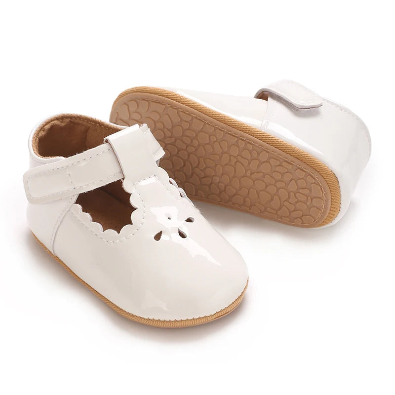 Baby Little Leather Shoes Spring And Autumn New Style Western Soft Soled Sneakers Female Baby Princess Shoes