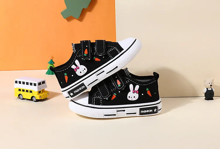 New Fashio Kid Shoe Boy Sneaker Shoe Spring Autumn Children Cartoon Canvas Sports Shoes Boys Girls Baby Board Shoes with Leisure