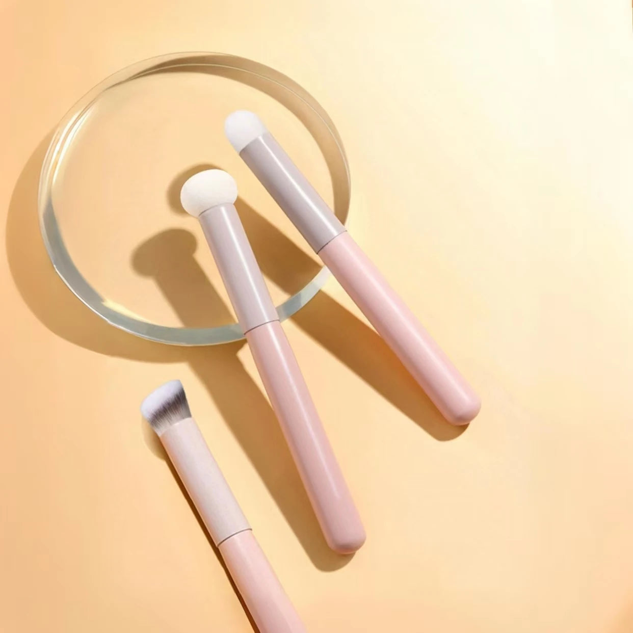 3 High-Quality Makeup Brushes, Mushroom Head Sponge, Concealer Brush, Foundation Brush, Lipstick, Lip Makeup Brush, Makeup Tools