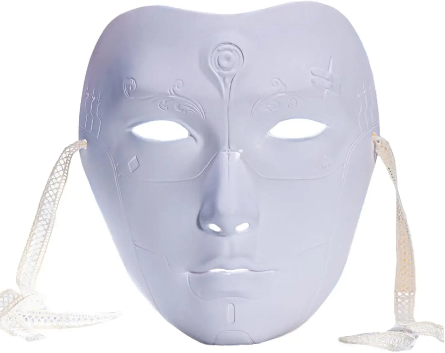 Adult Party Mask Hand Painted Makeup Full Face Carnival Queue Mask Kabuki  Masquerade  For Carnival Mardi Gras Cosplay