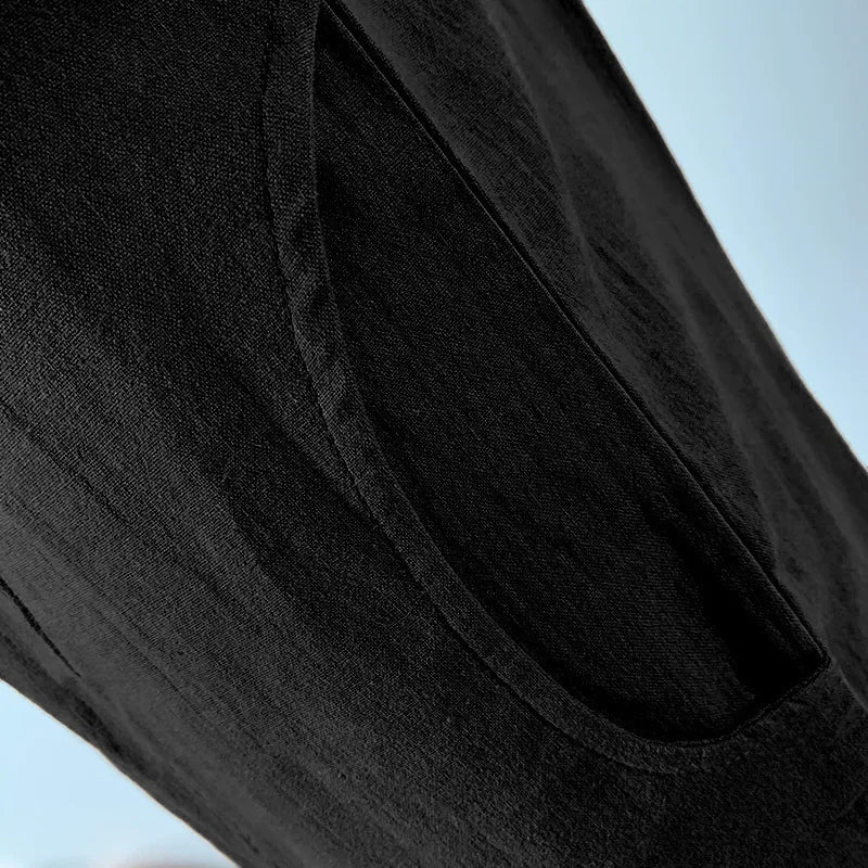 Spring Autumn Ladies Casual Cotton Linen Loose Slim Straight Leg Harem Pants Large Size Nine Points Seven Points Five Points