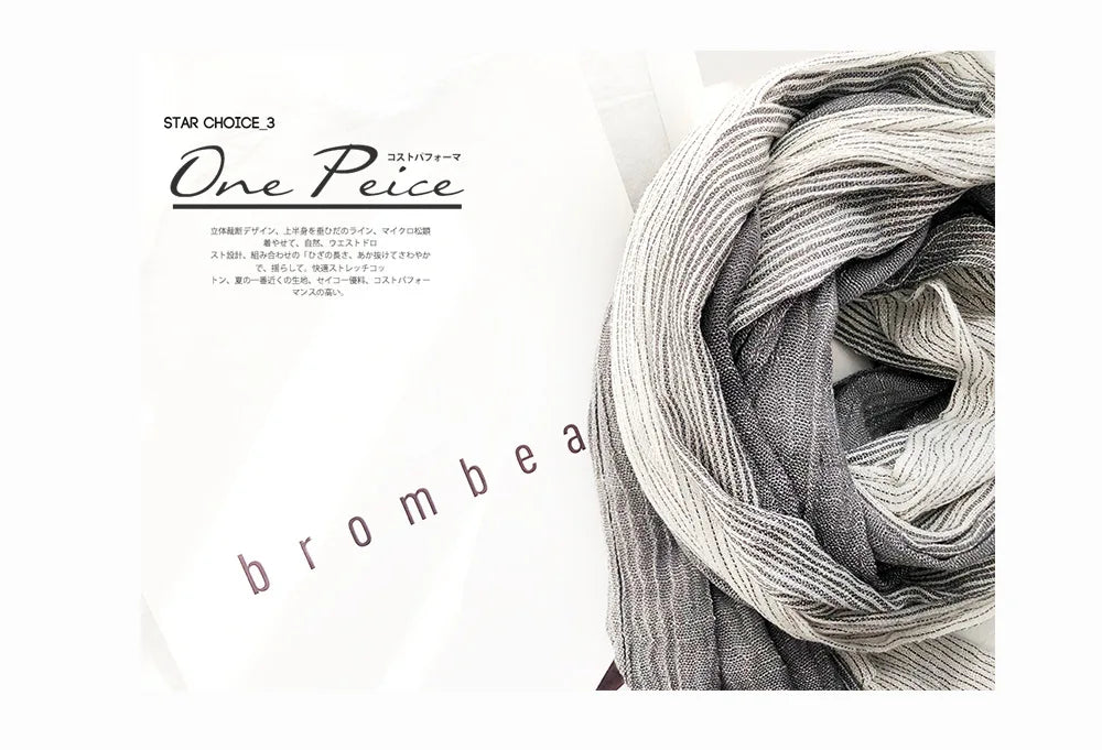 Cotton Linen Striped Scarf for Men Autumn Winter Men's Scarves Soft Warm Neckerchief Male Accessories Bufandas Shawls