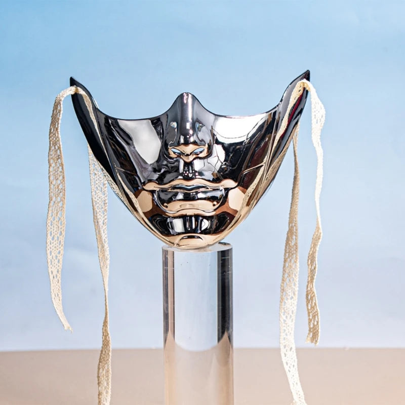 8 Styles Masquerade Beauty Mask Halloween Costume Accessories Women Aesthetics Mask Party Cosplay Prop Half Face Cover for Adult