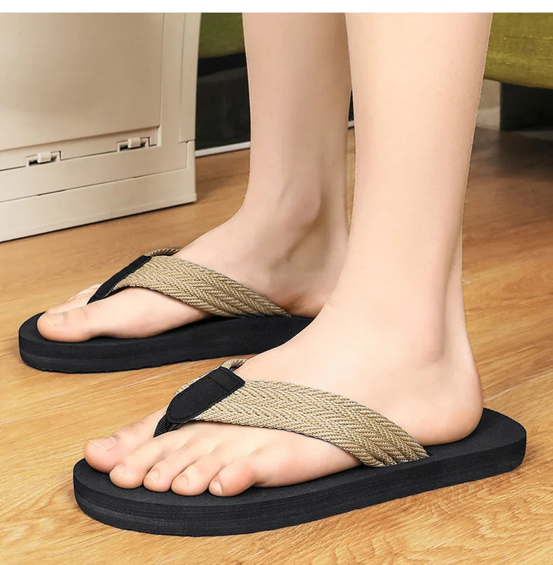 Mens Beach Flip Flops Flat Tong Slippers Men Summer Casual Shoes Breathable Lightweight Plus Big Size 49 50 51 52 Chanclas Playa