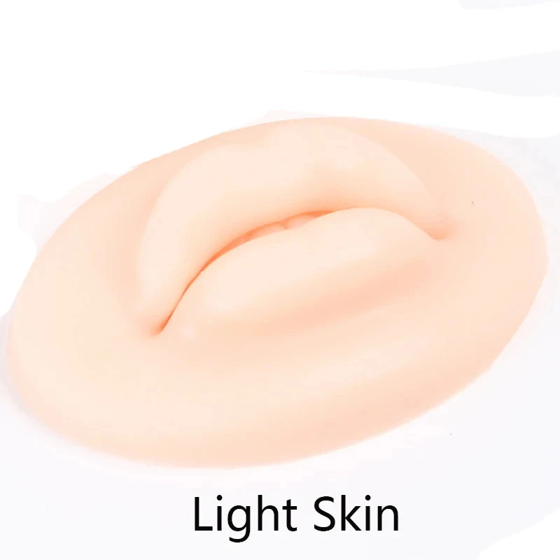 5D Silicone Tattoo Practice Fake Lips Silicone Realistic Lips Practice Module For Microblading Semi Permanent Make Up Supplies