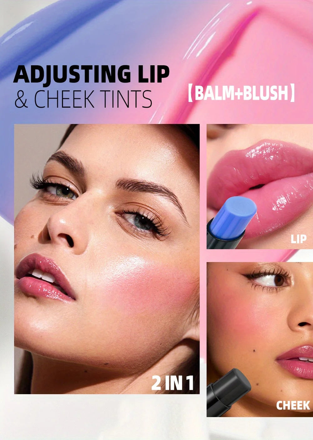 2Pcs/Set Magic Color Shift，Self-Adjusting Lipstick for Effortlessly Vibrant Lips, Color Change Lip Blam