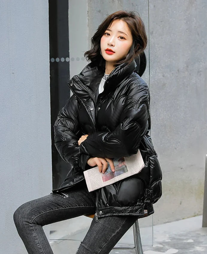 Warm Winter on Sale Down Coats for Women Short Luxury Outdoor Parkas Woman Clothes Youthful Offers Thick Lined 2025 Hot Jackets