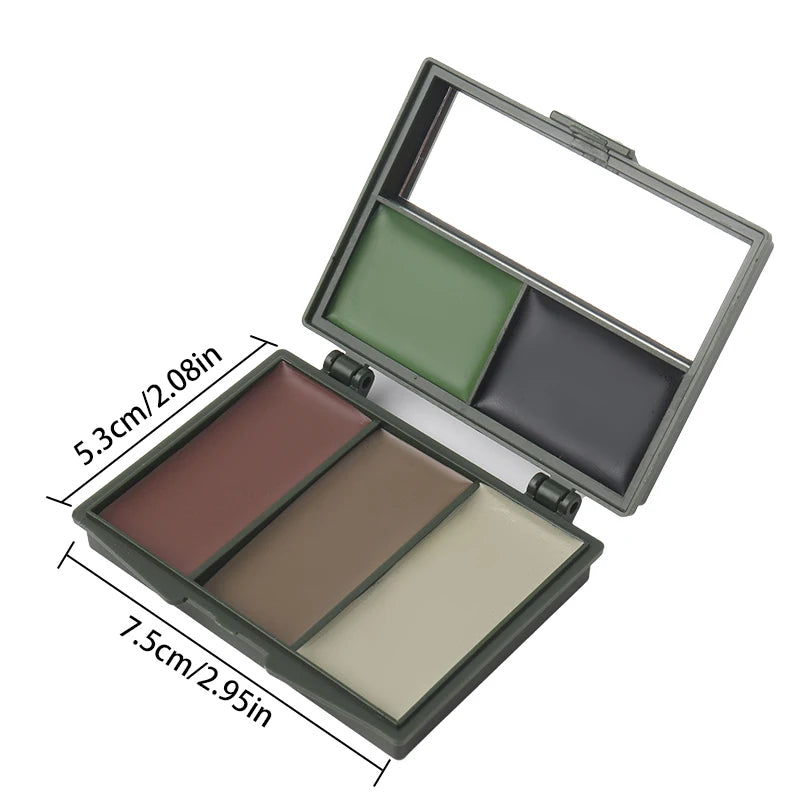 5-Color Camouflage, Face Painting, Camouflage Topcoat, Camouflage Theme Party Baseball Football Role-Playing, Real Camouflage Makeup Oil for Camouflage and Mixing