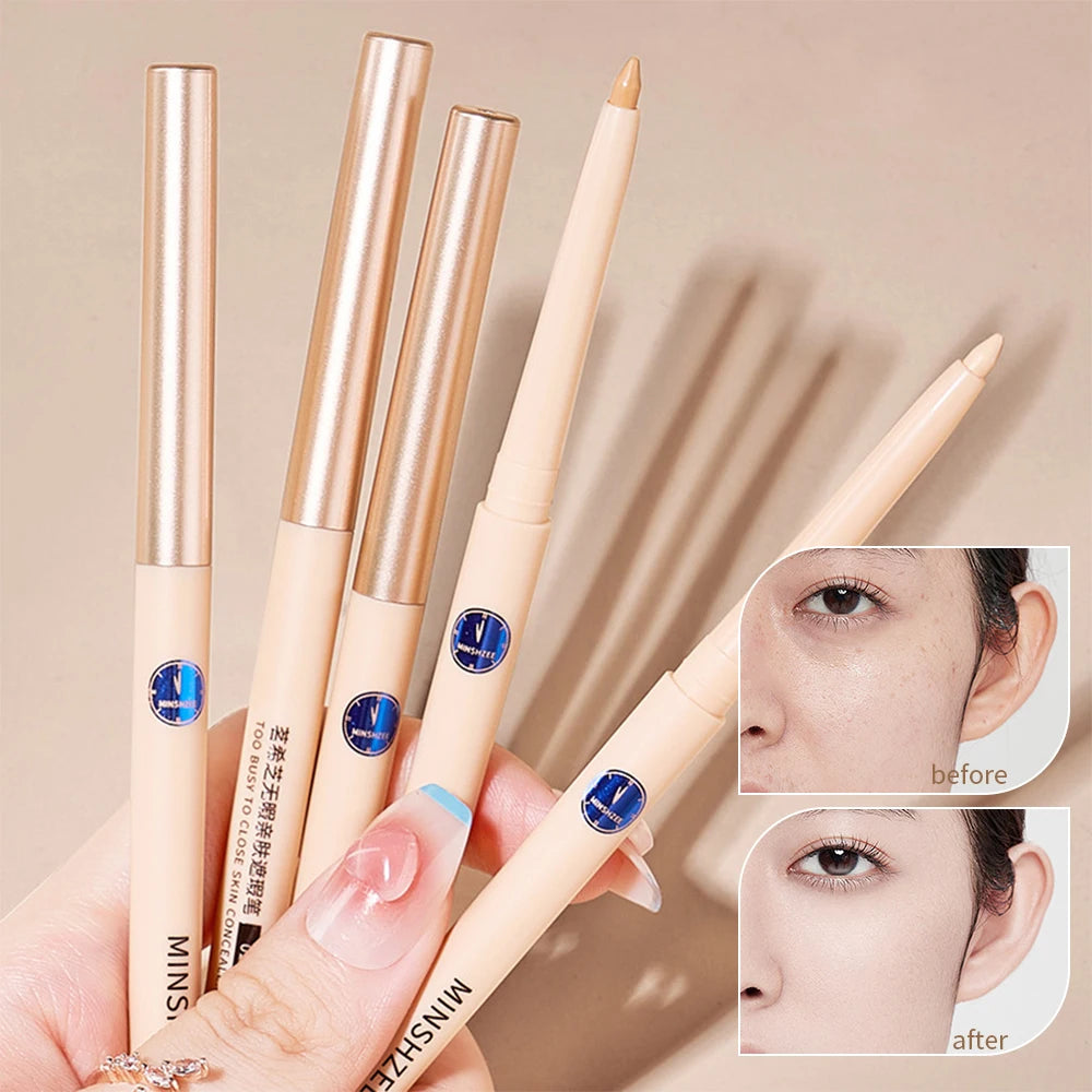 Matte Concealer Pen Full Coverage Face Acne Marks Foundation Cream Lasting Waterproof Moisturizing Eyebrow Lip Contouring Makeup