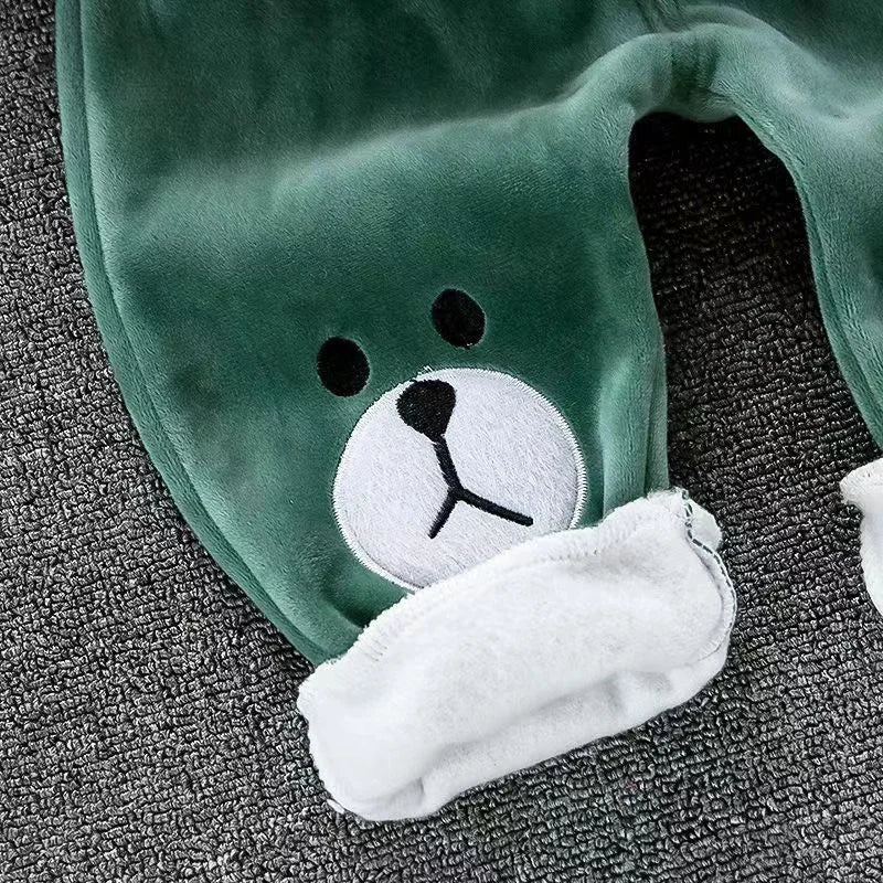 Boys Girls Padded Sets New Autumn Winter Children's Suits Kids Hooded Jackets+Pants 3Pcs Outfits Baby Spring Cartoon Clothing