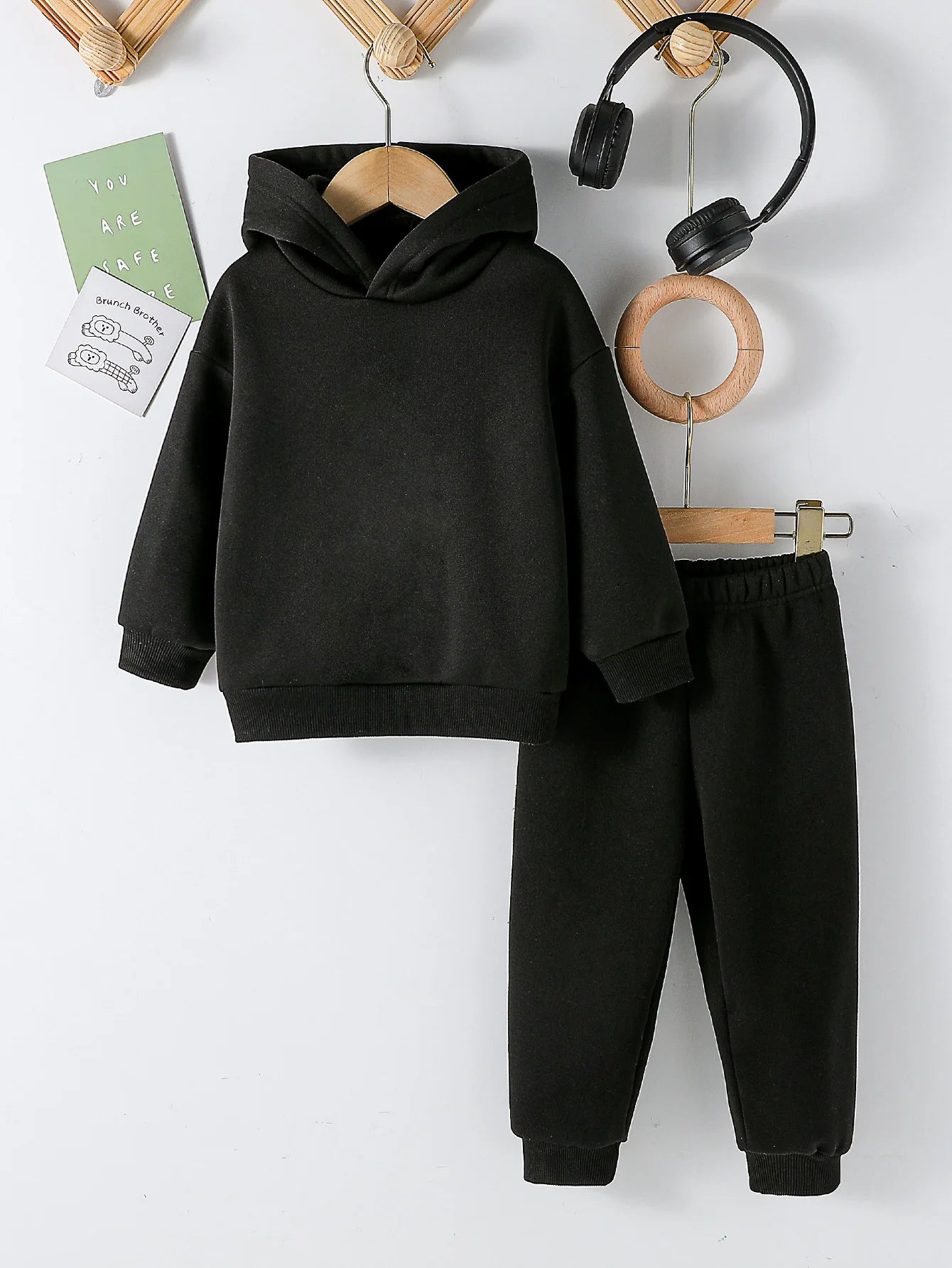 Kids Fashion 2pcs Pullover Hoodie+Pants Suits 1-8Y Years Boys Girls Casual Long Sleeve Sportswear Tracksuits Children Clothes