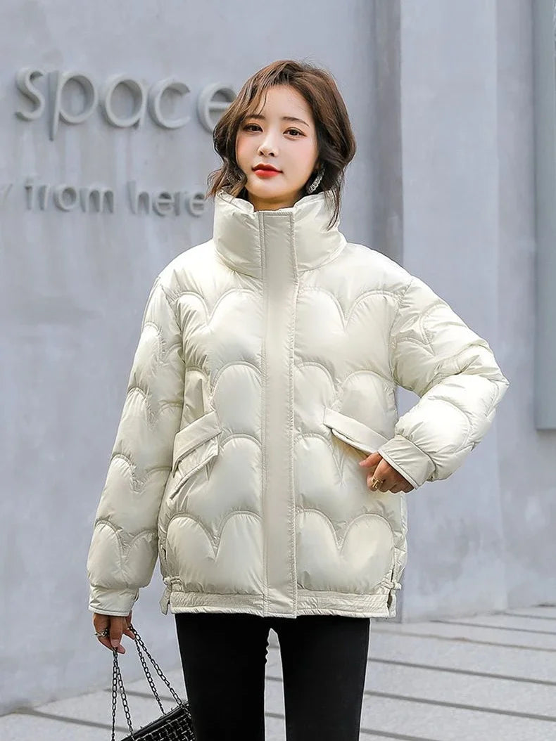 Warm Winter on Sale Down Coats for Women Short Luxury Outdoor Parkas Woman Clothes Youthful Offers Thick Lined 2025 Hot Jackets