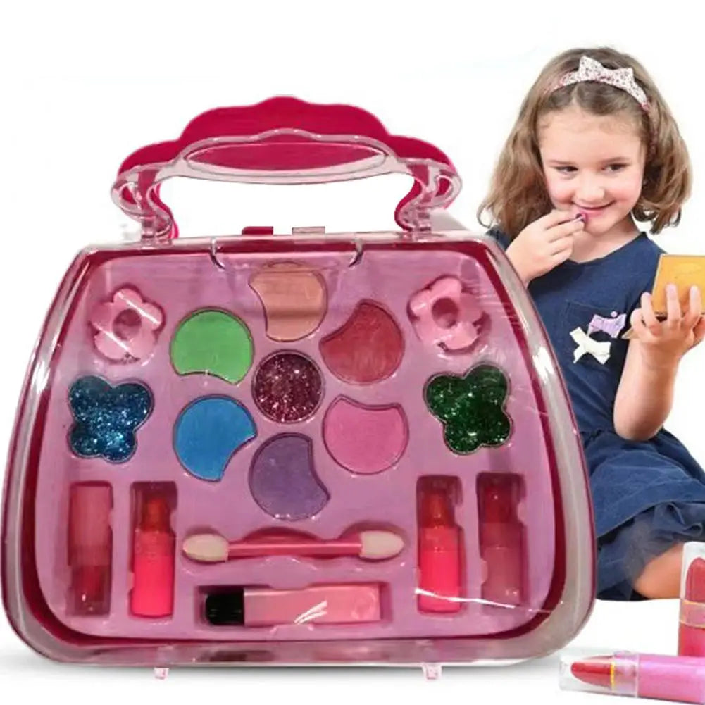 Kids Makeup Kit for Girl Washable Kids Makeup Kit Girl Toys Real Little Girls Makeup Kit for Kids Children Princess Play Makeup
