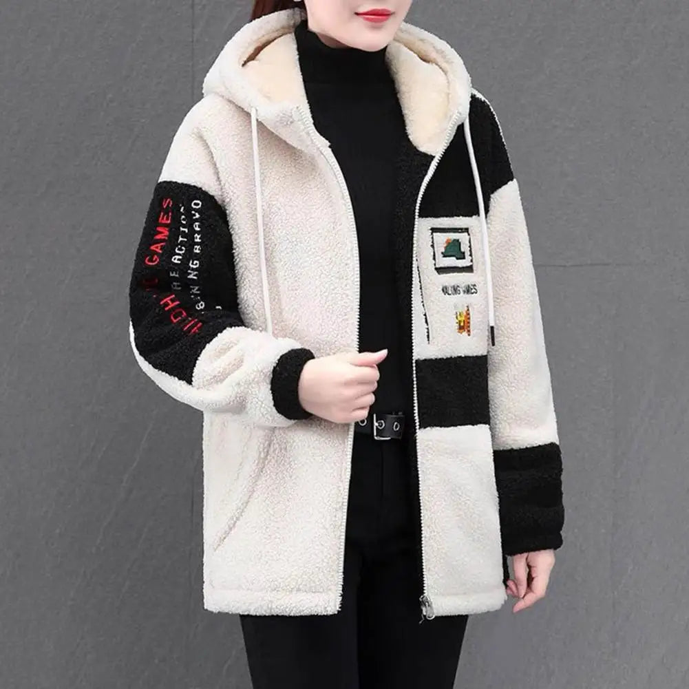 Winter Fashion Women's Coat New Casual Hooded Zipper Ladies Clothes Autumn Women Fleece Jacket Ladies Coats Куртка Женская