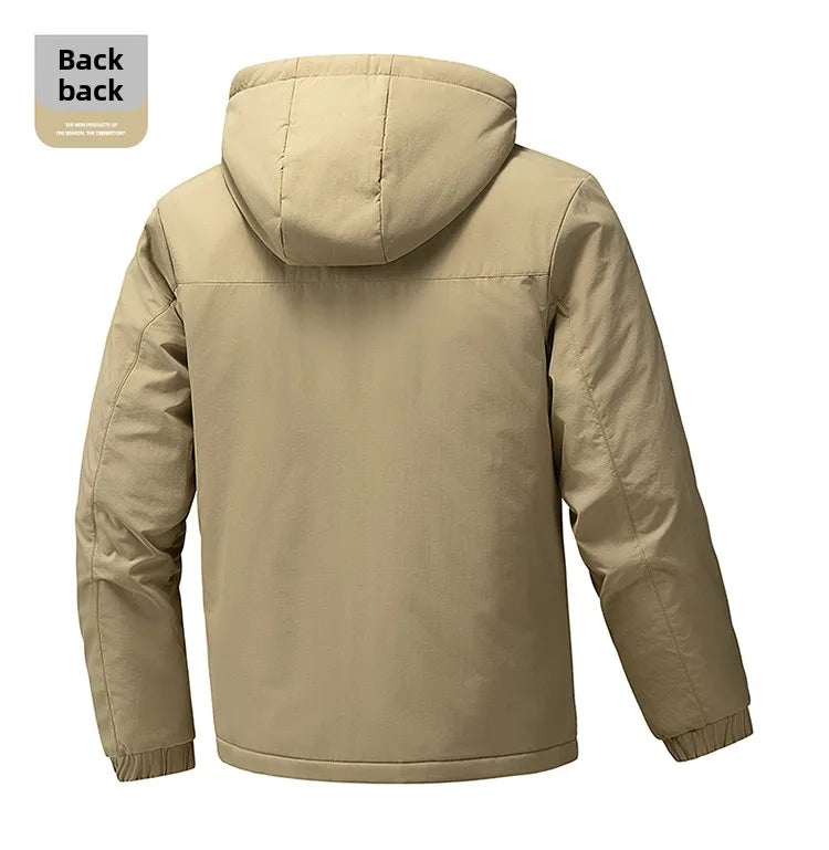 Winter Padded Workwear Jacket Men New Hot Cotton Puffer Jackets Men's Hooded Jacket Men's Cotton Parkas Men's Autumn Winter Coat