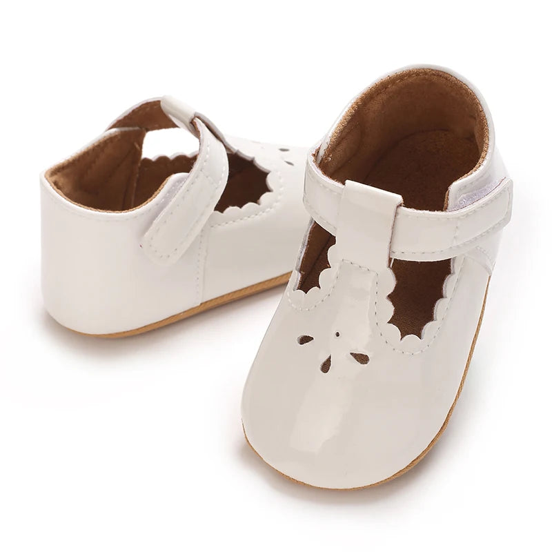 Baby Little Leather Shoes Spring And Autumn New Style Western Soft Soled Sneakers Female Baby Princess Shoes