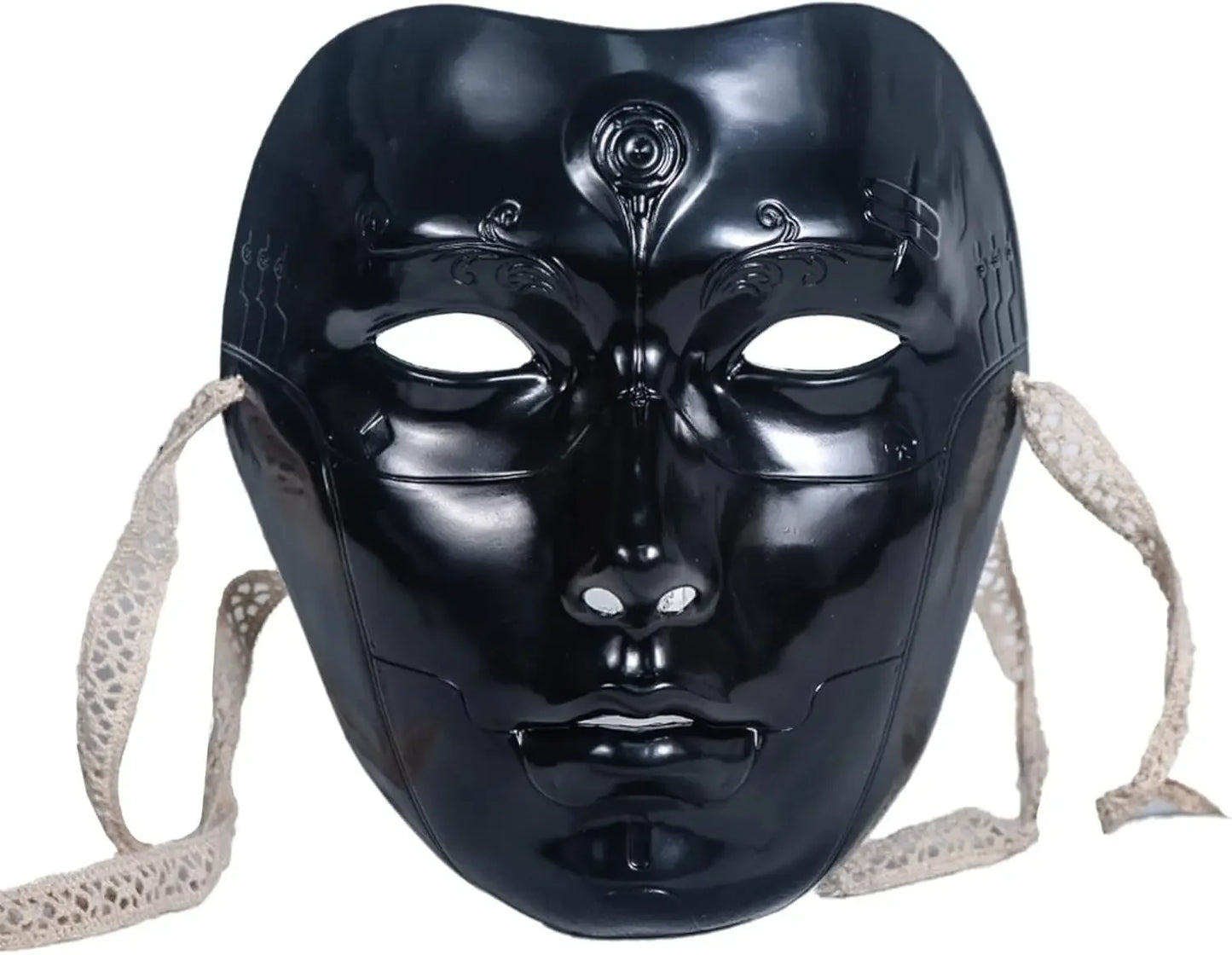 Adult Party Mask Hand Painted Makeup Full Face Carnival Queue Mask Kabuki  Masquerade  For Carnival Mardi Gras Cosplay