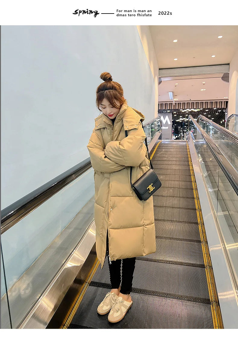 Winter Women's Cold Coat Parkas Hooded Long Padded Jacket Jacket Plus Size Super Hot Coat Cheap Wholesale Snow Outercoat Korean