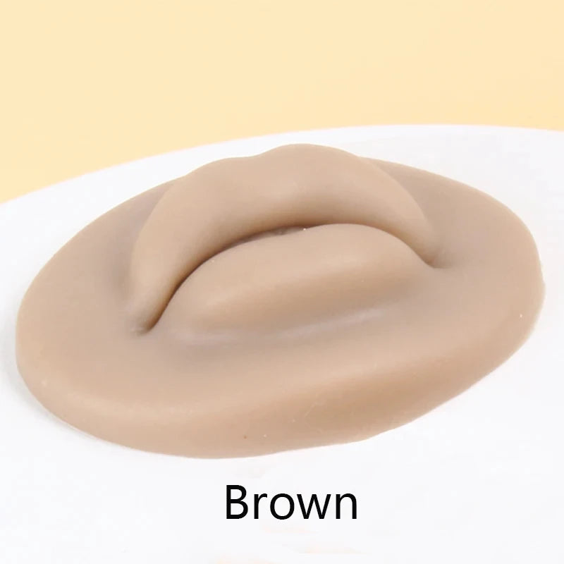 5D Silicone Tattoo Practice Fake Lips Silicone Realistic Lips Practice Module For Microblading Semi Permanent Make Up Supplies