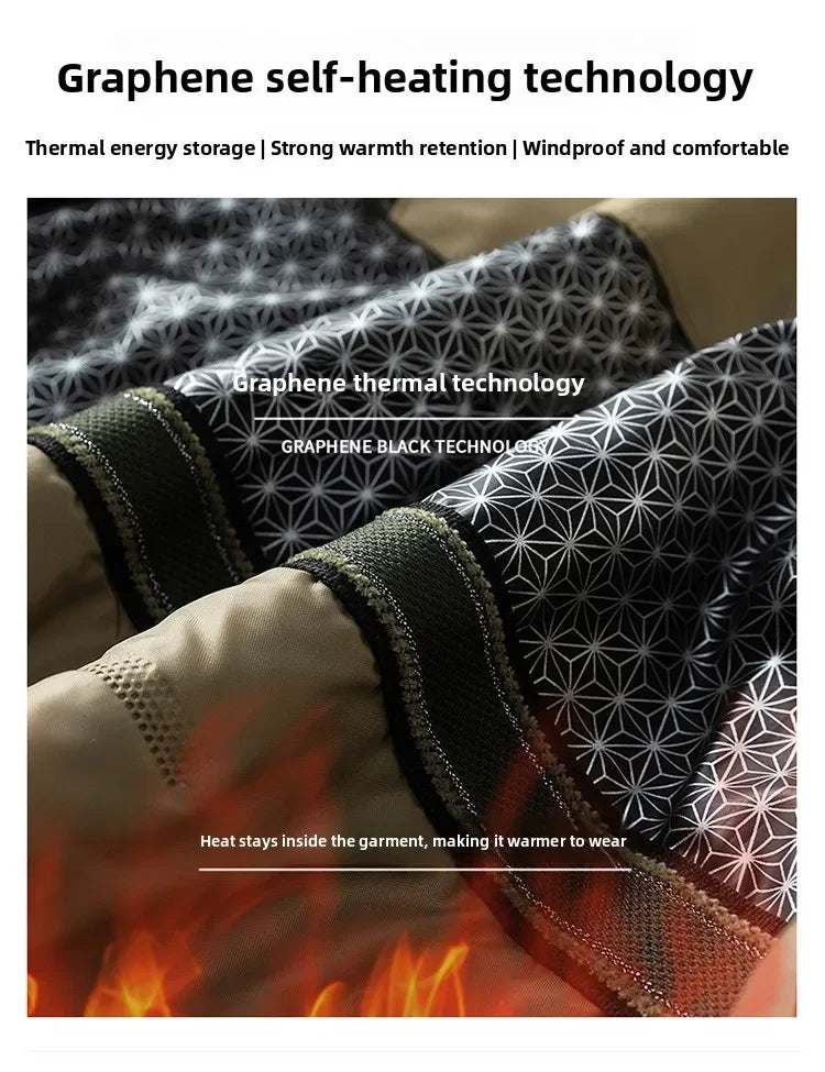 Winter Padded Workwear Jacket Men New Hot Cotton Puffer Jackets Men's Hooded Jacket Men's Cotton Parkas Men's Autumn Winter Coat