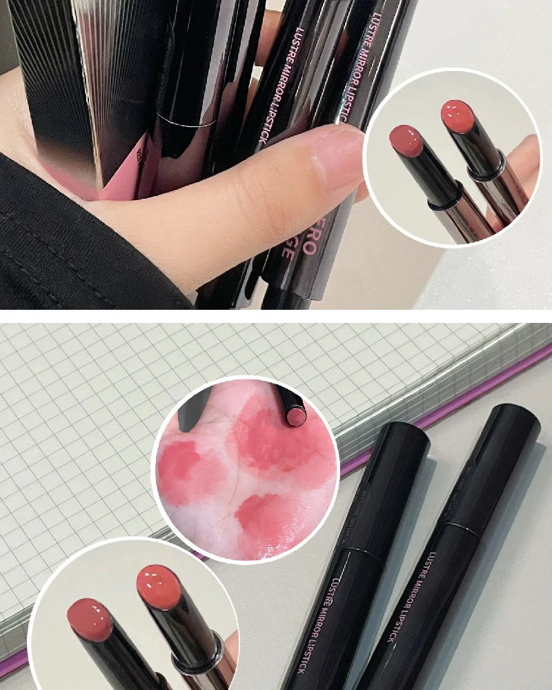 Mirror Lipstick Has A Smooth Texture Rich Color And Film Forming That Won't Dry Out Or Get Stuck Moisturizing And Pouty Lips