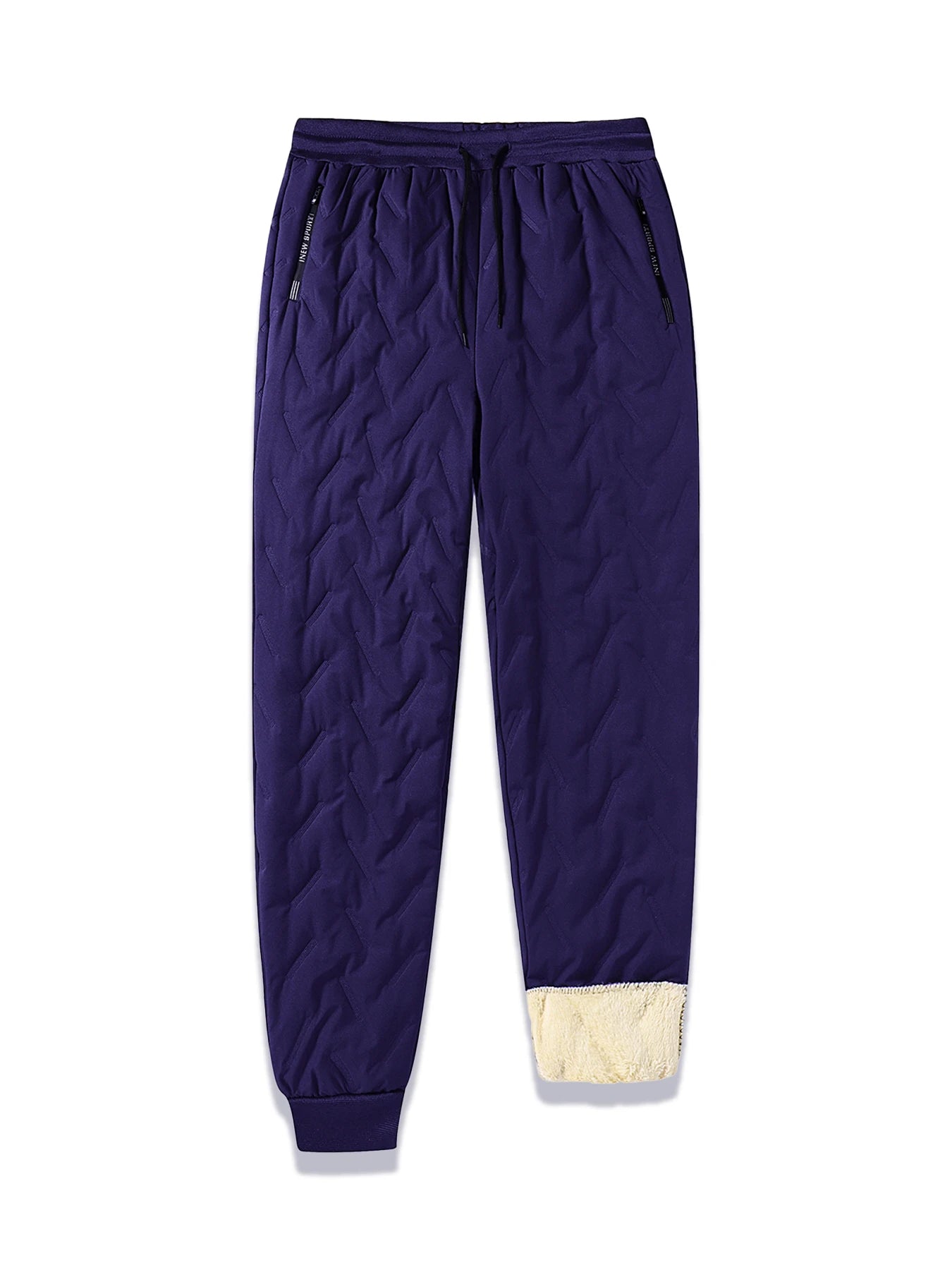 New Thickened Winter Pants Men Windproof Warm-Keeping Sweatpants Lambswool Casual Down Cotton Male Trousers Joggers Sportwear