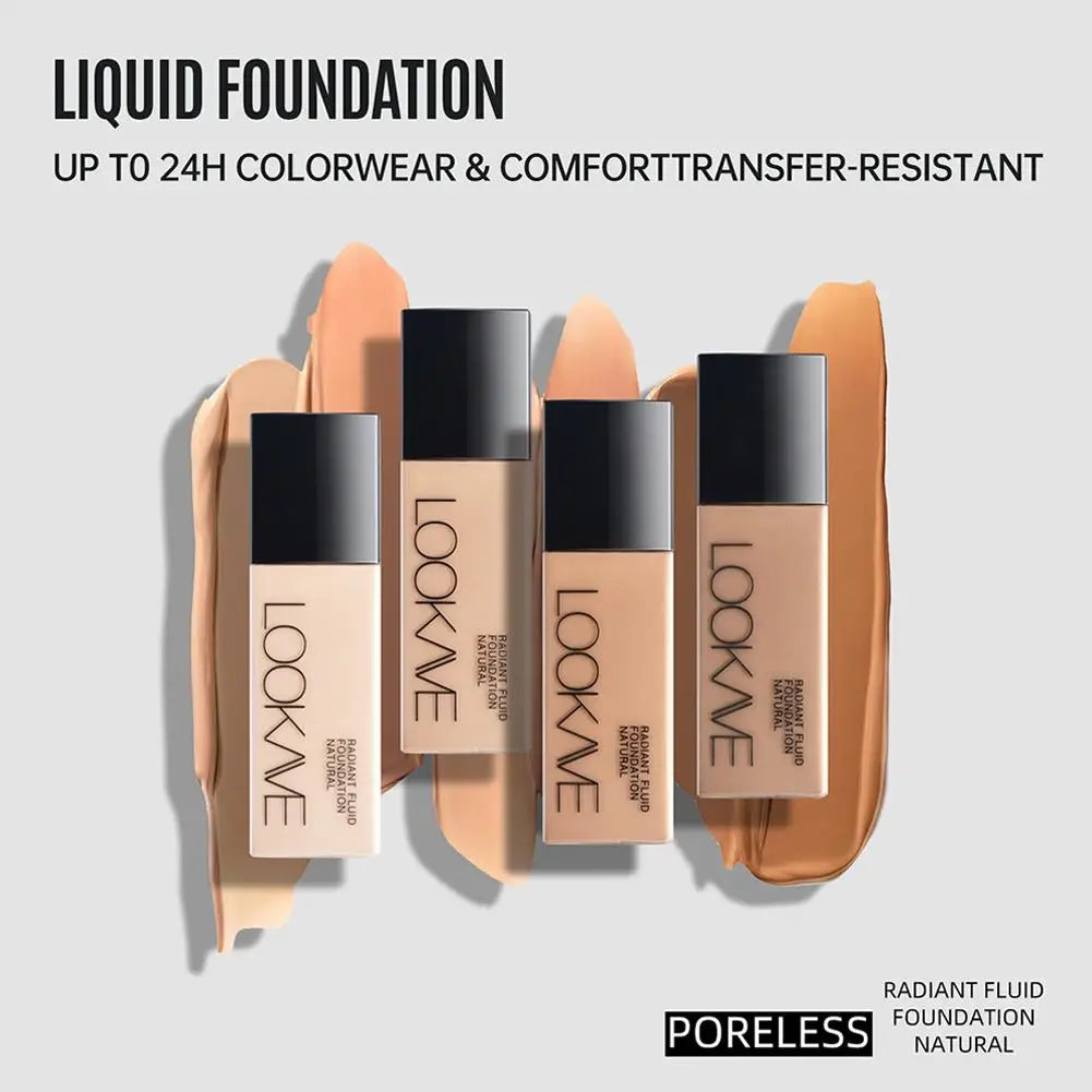Concealer Waterproof Liquid Foundation For A Long Time Non-Irritating Natural & Even Matte Finish Perfect Nude Makeup