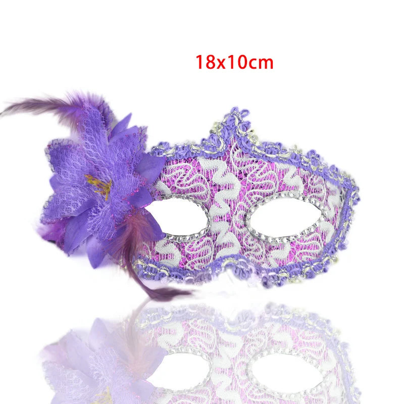 Wedding Masquerade Masks Halloween Makeup Lace Venetian Black Costume Party Vintage Lady Eye Mask Cosplay Fancy Party Dress